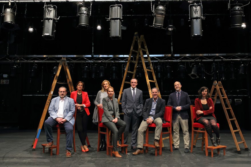 Los candidatos, en el Gayarre.